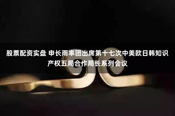 股票配资实盘 申长雨率团出席第十七次中美欧日韩知识产权五局合作局长系列会议